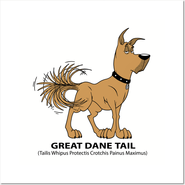 Great Dane Tail Wall Art by DaleToons